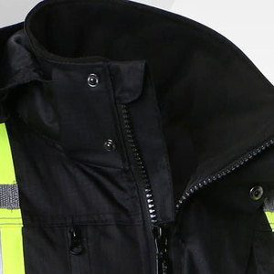 Chaqueta de Trabajo Reflectante de Alta Visibilidad, Chaqueta de Seguridad Unisex de Poliéster con Cremallera y Bolsillos - Product Image 2