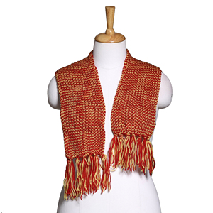 Retro Ribbed Unisex Knitted <b>Scarf</b> - Vintage Style Winter Wrap - Custom Logo Soft Crochet Warm Neck Warmer - Product Image 5