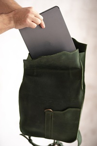 Mochila de Cuero Personalizada de Lujo, Impermeable, Estilo Vintage, Correa de Hombro Arqueada de Alta Calidad, LBK-0040 - Product Image 5