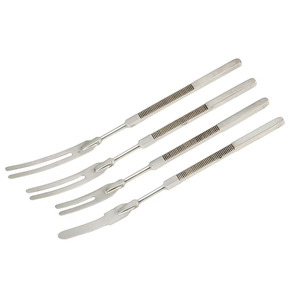 Retracteur orbital malléable de grande taille avec lame à pointes de 2 mm x 4 mm x 42 mm, longueur 162 mm, pour retrait de couvercle - Product Image 5
