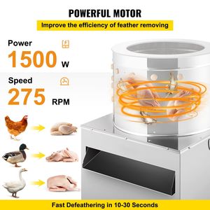 50cm Stainless Steel Chicken and Turkey <b>Poultry</b> De-Feathering Machine <b>Poultry</b> Plucker and Plucking Machine <b>Meat</b> & <b>Poultry</b> Tool - Product Image 3