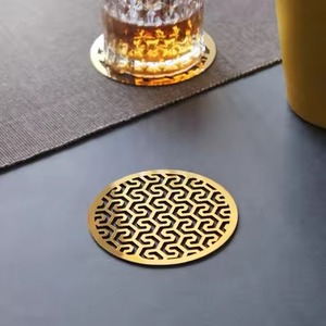 Ensemble de sous-verres en métal, tapis de protection de table de qualité supérieure pour verres à vin, tasses à café, restaurants, bars, hôtels, salles à manger - Product Image 3