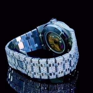 Reloj de Diamantes Moissanite DEF de Alta Calidad, Estilo Hip Hop, con Mecanismo Mecánico Automático y Manual - Product Image 3