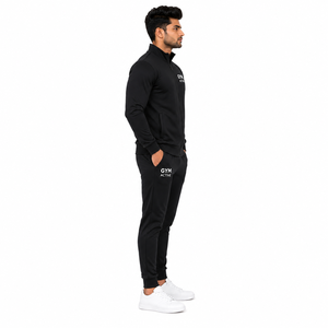 Conjunto Deportivo Unisex Gris Transpirable con Capucha y Estampado, Manga Larga, Color Sólido, Casual, con Bolsillos Laterales y Cierre con Cordón, Estilo Otoñal - Product Image 4