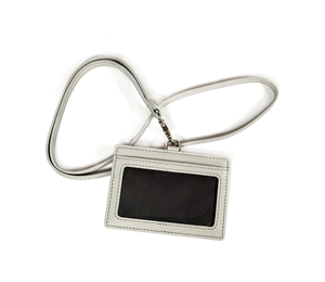 [Fortement recommandé] Porte-cartes d'identité en cuir Saffiano authentique Castello, fermeture ouverte, doublure en polyester, design unisexe, plusieurs couleurs - Product Image 2