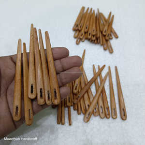 Aguja de Madera Hecha a Mano de Calidad Superior 100% para Coser, Tejer, Bordar y Trabajos de Aguja, Agujas Duraderas y Portátiles para Tejer - Product Image 5