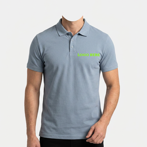 Camisa Casual de Manga Corta para Hombre, 100% Algodón Piqué, para Impresión, Servicio OEM, Transpirable, con Botones al Frente, Marca Personalizada - Product Image 1