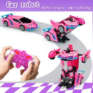 Coche de Juguete RC 2 en 1 Transformable en Robot, Vehículo Deformable para Niños con Movimiento de 360 Grados, Emocionante Coche de Control Remoto para Niños - Product Image 3