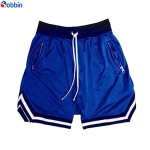 Shorts de basketball personnalisés Nouvelle Collection Homme Vintage Streetwear Respirant Broderie Frontale Rétro Uni Double Maille Élastique - Product Image 1