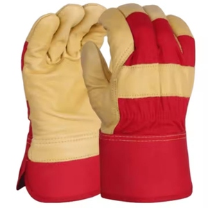 Guantes de Trabajo de Alta Resistencia en Oferta, Cuero de Grano de Cabra, Resistentes al Calor y a las Chispas, Protección para las Manos - Product Image 1