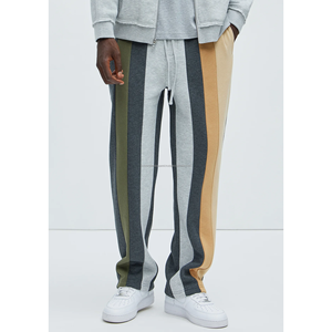 กางเกงสตรีทแวร์แนววินเทจของผู้ชายมาใหม่กางเกงวิ่งผ้าฝ้ายทรงตรงเข้ารูป100% กางเกงวิ่งปรับแต่งได้หลายแบบ - Product Image 3