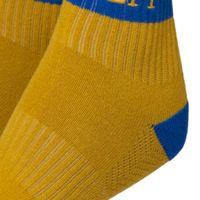 Chaussettes courtes personnalisées SGRHO bleues, chaussettes de sport respirantes bleues et dorées Sigma Gamma Rho pour sororité grecque, chaussettes décontractées pour le sport