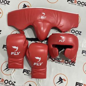 Ensemble de boxe professionnel personnalisé multicolore, prix de gros, gants de boxe, protège-tête et protège-guêtres, arts martiaux mixtes (MMA) - Product Image 3