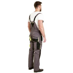 Peto de trabajo para hombre, pantalones de trabajo, babero y tirantes, pantalones con múltiples bolsillos, mono protector, uniformes de seguridad, poliéster - Product Image 4