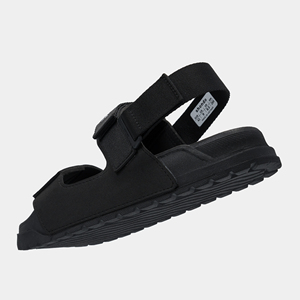 Shondo Lite Flat Sandals Black Open Toe <b>Hook</b> Loop Closure Casual Summer Rubber Outsole EVA Midsole - Product Image 6