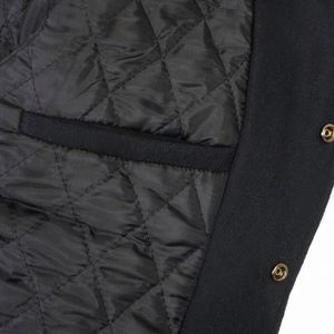 Chaqueta bomber personalizada para hombre con mangas de cuero y chaquetas universitarias bordadas en chenilla - Product Image 4