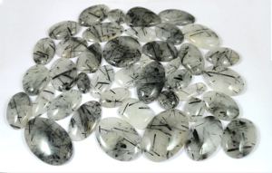 Natural Tourmaline Quartz Loose Gemstone Cabochons <b>Crystal</b> Minerals Wholesale Supplier Bulk Deals - Product Image 2