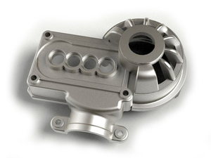 Componente de aluminio fundido a presión, arenado, tamaño personalizado para uso industrial - Product Image 1