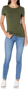 Camiseta de Algodón para Mujer, Elegante, Corte Ajustado, Tie Dye, Ecológica, Cómoda, Suave, Transpirable, Cuello Redondo, Manga Corta, Estilo Casual - Product Image 4