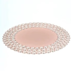 Assiette de présentation ronde classique en métal pour une utilisation polyvalente, assiette décorative avec détails artistiques - Product Image 2