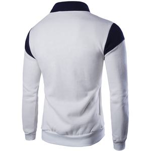 Alta calidad al por mayor personalizado polar cremallera chaquetas algodón-poliéster EE. UU. tamaño chaqueta de los hombres sudaderas para en blanco - Product Image 2