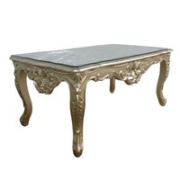 Juego de Sofás Barroco Estilo Francés, Juego de Sofás para Sala de Estar, Mesa de Centro y Sofá de Madera Maciza para Muebles de Sala de Estar Antiguos y Hoteles