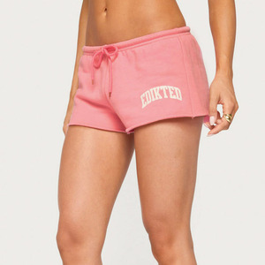 Pantalones Cortos Personalizados para Mujer, de Poliéster y Algodón, Estilo Casual, Cintura con Cordón, Estampado Gráfico, Corte Holgado, Ropa Urbana - Product Image 1