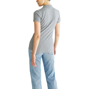 Polo Elegante para Mujer, Manga Corta, Cuello Casual, Corte Ajustado, Cómodo, Cierre de Botones Clásico, Ropa de Verano - Product Image 2