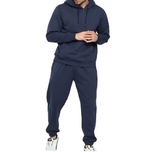 Jersey chándal para hombre de alta calidad personalizado de dos piezas Casual en blanco liso hombres pulóver chándal OEM último diseño - Product Image 3