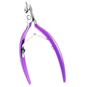 Kit professionnel 4-en-1 pour ongles en acrylique : Coupe-ongles, coupe-faux ongles, pousse-cuticules et coupe-cuticules en acier inoxydable OEM - Product Image 2