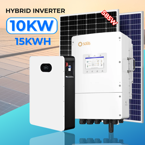 Sistema de Energía Solar Completo de <span class=keywords><strong>10kW</strong></span>, <span class=keywords><strong>Inversor</strong></span> <span class=keywords><strong>Solis</strong></span> de <span class=keywords><strong>10kW</strong></span>, Batería de 15kWh 280Ah, Panel Solar para Viviendas Residenciales - Product Image 1