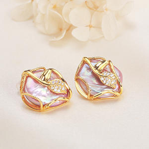 Baroque French Retro <b>Pearl</b> Jewelry 925 <b>Silver</b> Needle Premium Freshwater <b>Pearl</b> <b>Earrings</b> Crystal Retro French 925 <b>Silver</b> <b>Earrings</b> - Product Image 3