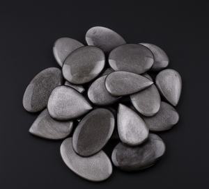 คริสตัลออบซิเดียนสีดำธรรมชาติ เงิน ทอง พร้อมสีเปลี่ยนได้ (รูปทรงคละแบบ) สำหรับทำเครื่องประดับ - Product Image 1