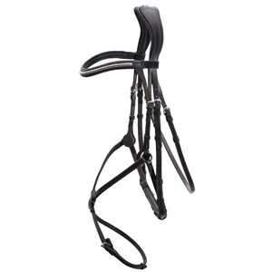 Professional English Leather Horse Bridle Select Anatomical with Stainless Steel Hardware Soft Padded Noseband Top Selling - Product Image 1