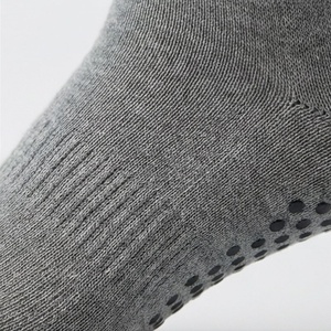 Gray Crew <b>Socks</b> With White Stripes Knitted Cotton Breathable Casual Daily Wear Adult Size Standard Spring Season - Product Image 5