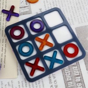 Jeu de Tic Tac Toe de Table Premium pour la Décoration Intérieure Moderne et les Moments de Loisirs – Plateau de Jeu de Tic Tac Toe - Product Image 1
