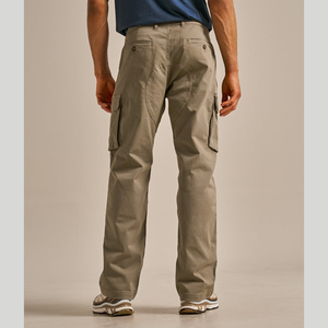 Pantalones Cargo de Lona para Hombre, 100% Algodón, Ecológicos, Ligeros, Estilo Vintage, Corte Recto Medio, Secado Rápido, Transpirables, Color Sólido - Product Image 6