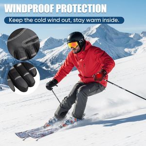 Guanti Invernali Termici Antiscivolo e Impermeabili per Uomo e Donna, per Sport in Clima Freddo, Antivento per Ciclismo, Escursionismo e Altro - Product Image 6