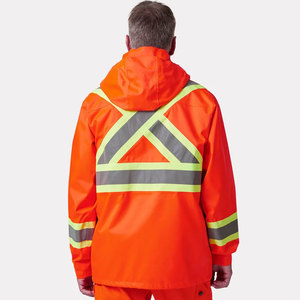 Vestes de travail réfléchissantes à haute visibilité pour hommes, vêtements de sécurité chauds pour la circulation, vêtements de travail, veste de sécurité pour la construction - Product Image 4