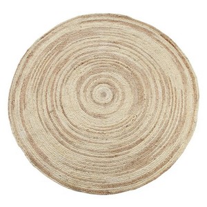 Latest Arrival Ivory Jute Round Rug Made with Sustainable and Earthy Fibers Hand Tufted Luxury Style Floor Decor Jute Rug - Product Image 1