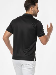 เสื้อกอล์ฟผ้าโพลีเอสเตอร์พิมพ์ลายแบบรีดร้อนสำหรับฤดูร้อน น้ำหนัก 180 กรัม ระบายอากาศได้ดี แห้งเร็ว ซับเหงื่อ เหมาะสำหรับใส่ลำลองหรือเล่นกีฬา - Product Image 2