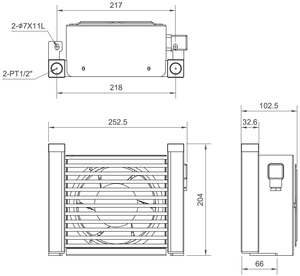 Échangeur de chaleur à plaques et ailettes en aluminium TL1-20 personnalisable OEM ODM, longue durée de vie, refroidisseur d'huile hydraulique pour machines hydrauliques - Product Image 2