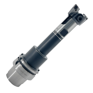 เครื่องมือเจาะแบบสองใบมีดของญี่ปุ่น พร้อมปลายรูปสี่เหลี่ยมขนมเปียกปูนแบบปรับได้หลายใบมีด สำหรับงานกลึงหยาบ เส้นผ่านศูนย์กลาง 41-53 มม. ประสิทธิภาพสูง HSK-A63 - Product Image 3