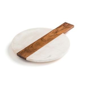 Elegant hosting tray premium appetiser board designer kitchen accessories oval serving platter marble <b>wood</b> serve ware stylish - Product Image 2