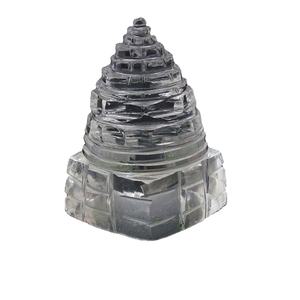 Crystal Clear Quartz Sphatik Shreeyantra para Puja Propósito Piedra natural Shreeyantra Crystal Shreeyantra para la venta - Product Image 2