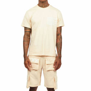 Conjunto Deportivo Informal de Dos Piezas para Hombre, Camiseta y Pantalones Cortos para Entrenamiento en el Gimnasio, Ropa Deportiva para Ejercicio Físico y Uso Diario - Product Image 4