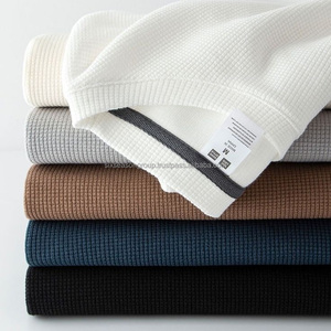 Camiseta Personalizada de Verano para Hombre, Estilo Vintage, Tejido Waffle, Manga Corta, Corte Regular, Ecológica, Modal, Algodón Orgánico, Diseño Liso - Product Image 5