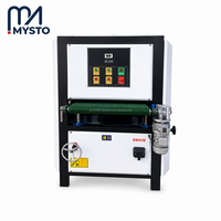 Machine à polir en acier inoxydable robuste pour grandes pièces métalliques jusqu'à 800 mm avec finition de surface par bande abrasive