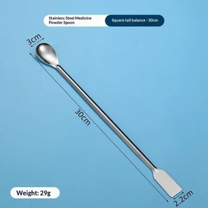 BAFA SURGICAL INSTRUMENTS Cuillère-louche médicale ergonomique manuelle en acier inoxydable à double extrémité pour usage en laboratoire et en pharmacie - Product Image 6