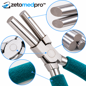 Oval Mandrel <b>Pliers</b> <b>Small</b> Medium Large Jumbo 6.75in Multiple Jaw Sizes Stainless Steel Jewelry Tool ZETOMEDPRO - Product Image 4